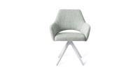 Jesper Home Eetkamerstoel 'Yanai' Turn White, Draaibaar, kleur Soft Sage - thumbnail