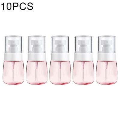 10 stuks Portable hervulbare plastic Fine mist parfum spray fles transparante lege spray sproeier fles 30ml (roze)