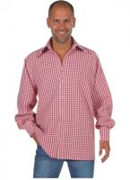 Tiroolse blouse rood/wit - thumbnail