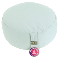 Yogi & Yogini Meditatiekussen Rond Katoen Celadon - 33 x 17 cm - thumbnail