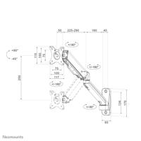 Neomounts WL70-450BL11 tv wandsteun wandmontage - thumbnail
