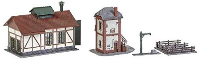 Faller 222108 N Lokaalbaan-locomotiefloods met blokpost