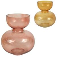 Vaas glas 25 cm 2 assorti | 6 stuks - thumbnail