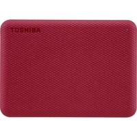 Toshiba Canvio Advance 1 TB Externe harde schijf (2,5 inch) USB-A 3.2 Gen 1 Rood HDTCA10ER3AA - thumbnail