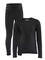 Craft 1909712 Core Warm Baselayer Set Jr - Black - 146/152 - thumbnail