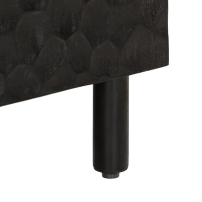 Bijzetkast 60x33x75 cm massief mangohout zwart Bijzetkast 60x33x75 cm massief mangohout zwart