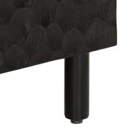 Bijzetkast 60x33x75 cm massief mangohout zwart - thumbnail