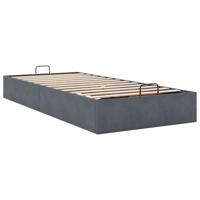 Bedframe zonder matras 80x200 cm fluweel donkergrijs - thumbnail