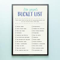 Gepersonaliseerde Poster Papa Bucketlist (A2 Formaat) - thumbnail