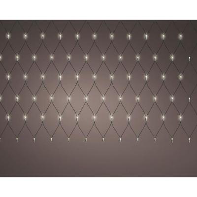 LED netverlichting buiten 3x3 m-384L zwart warm wit Lumineo - Lumineo