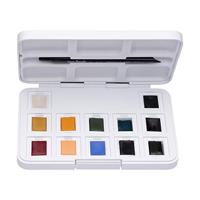 Van Gogh • aquarelverf pocket box gedempte tinten met 12 kleuren in halve napjes - thumbnail
