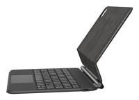 Belkin Bluetooth Pro toetsenbord met hoes en magnetische standaard, iPad-toetsenbord, multi-gebarenbediening, bevestiging van Apple Pencil, QWERTZ, multimedia-toetsen voor iPad M4 Pro 11 inch - thumbnail
