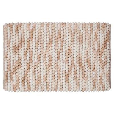 Badmat Sealskin Vintage 50x80 cm Polyester Zand Badmat Sealskin Vintage 50x80 cm Polyester Zand