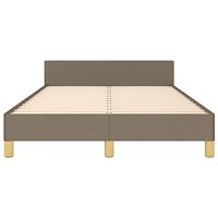 Bedframe zonder matras 120x200 cm stof taupe - thumbnail