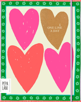 Pepa Lani A6 Big Hearts one Day Agenda Pepa Lani A6 Big Hearts one Day Agenda