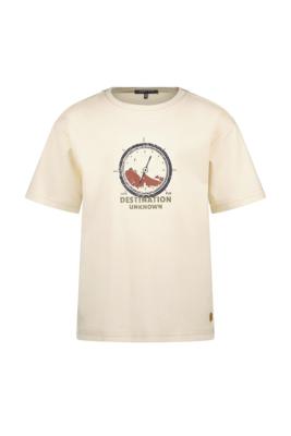 Like Flo winter slub jersey t-shirt jongens - wit - Eagle