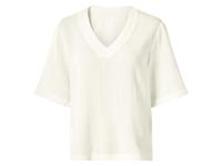 esmara Mousseline dames top (Wit, S) - thumbnail