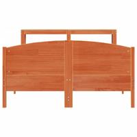Bedframe zonder matras massief grenenhout wasbruin 150x200 cm - thumbnail