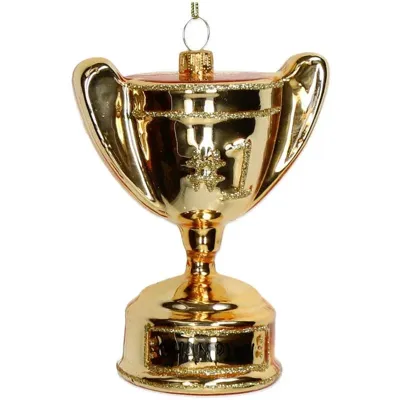 Kersten Ornament Champions Cup glas goud 10.4cm