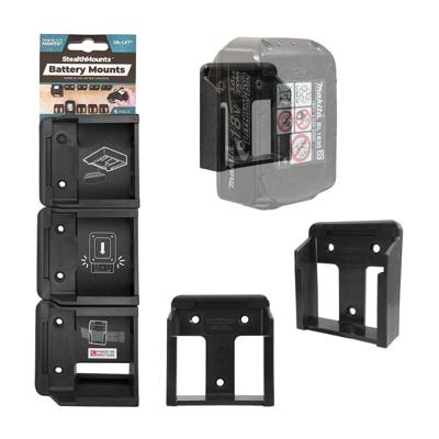 Stealthmounts Batterijhouders voor Makita 18v | Zwart | 6 stuks - BM-MK18-6 Stealthmounts Batterijhouders voor Makita 18v | Zwart | 6 stuks - BM-MK18-6