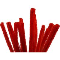 Creativ Company Chenille, l: 30 cm, dikte 15 mm, rood, 15 stuk/ 1 doos - thumbnail