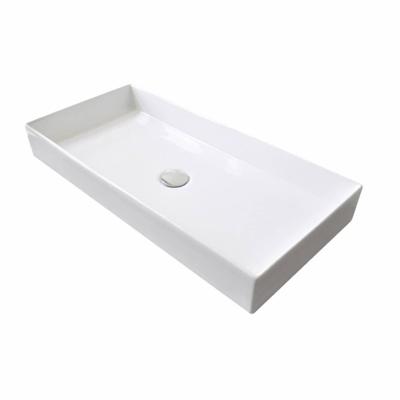 Wastafel Sanicare Q16 75,5x35x10 cm Keramiek Wit Sanicare