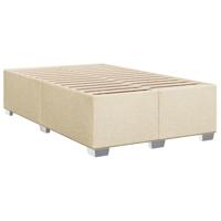 Boxspring met matras stof crèmekleurig 90x190 cm - thumbnail