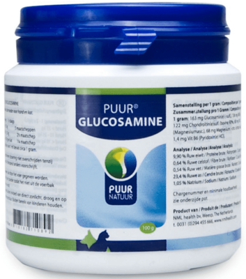 Puur Glucosamine voor hond en kat 100 g