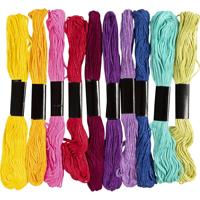 Creativ Company Borduurgaren, dikte 1 mm, kleurrijk, 10x8 m/ 1 doos - thumbnail