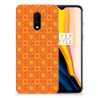 OnePlus 7 TPU bumper Batik Oranje - thumbnail