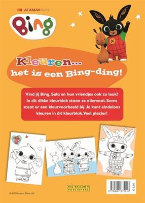 Big Balloon Kleuren met bing en flop kleurblok