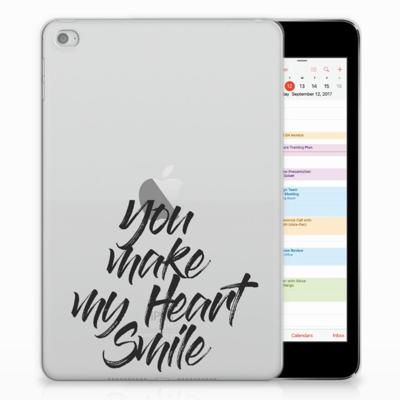 Apple iPad Mini 4 | Mini 5 (2019) Back cover met naam Heart Smile Apple iPad Mini 4 | Mini 5 (2019) Back cover met naam Heart Smile