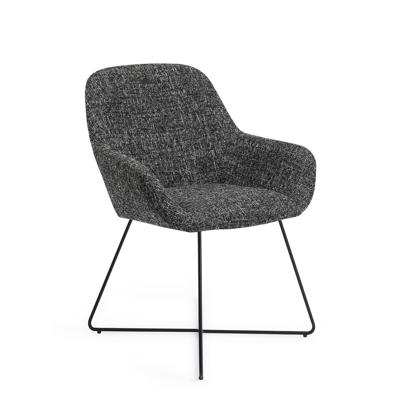 Jesper Home Eetkamerstoel 'Kushi' Cross Black, kleur Skyfall