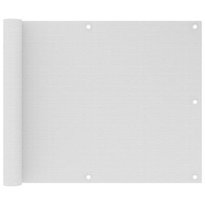 Balkonscherm 75x300 cm HDPE wit