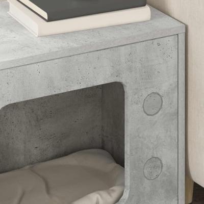 Kattenhuis Beton 51 x 30 x 52 cm Bewerkt hout Kattenhuis Beton 51 x 30 x 52 cm Bewerkt hout