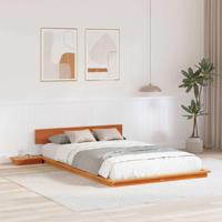 Bedframe Bruin 120 x 190 cm Hout - thumbnail