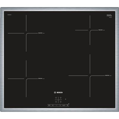 Bosch Serie 4 PUE645BF1E kookplaat Zwart, Roestvrijstaal Ingebouwd Zone van inductiekookplaat 4 zone(s)