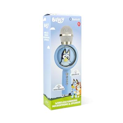 Bluey Karaoke Microfoon + Licht en Geluid Blauw
