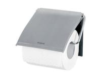 Brabantia ReNew toiletrolhouder met klep matt steel - thumbnail