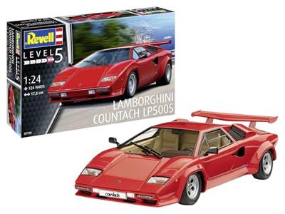Revell 07730 Lamborghini Countach LP500S Auto (bouwpakket) 1:24 Revell 07730 Lamborghini Countach LP500S Auto (bouwpakket) 1:24