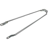 spatbordstang 28 inch staal zilver per stuk - thumbnail