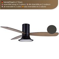 Beacon Zwarte ventilator met lampFlusso Ø 132cm - 210662 - thumbnail