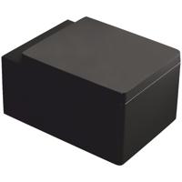 Kerra Thor zwart hangend toilet 38,5x52,5cm inclusief zitting - thumbnail