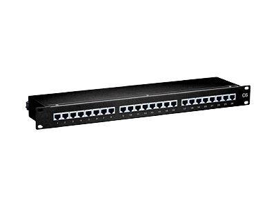 Equip 326424 cat.6 patch panel 24-port 19 inch 1u black
