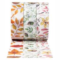 Colorations - washi tape herfstblaadjes 3 rollen, 5mtr. - thumbnail