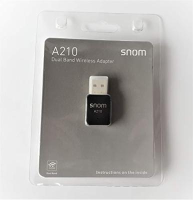Snom A210 draadloze USB-dongle kunt u alle huidige snom telefoon in te schakelen D3xx en D7xx serie een draadloos apparaat om snom apparaten te bedienen zonder verstoring van netwerkkabel, 00004384