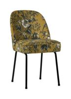 WOOOD Eetkamerstoel 'Vogue Poppy' Velvet, kleur Mosterd - thumbnail