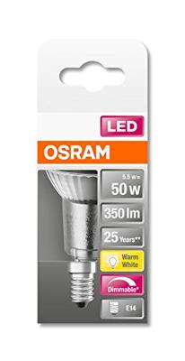 OSRAM HOMELIGHTING 4058075433144 LED-lamp Energielabel F (A - G) E14 Reflector 4.8 W = 50 W Warmwit (Ø x l) 50 mm x 73 mm 1 stuk(s)