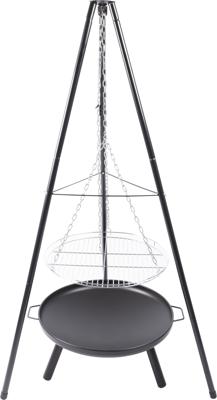 El Paso BBQ Barbecue Driepoot Zwart/Zilver