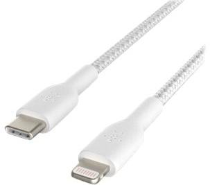 Kabel USB-C naar Lightning Belkin CAA004BT1MWH Wit 1 m Kabel USB-C naar Lightning Belkin CAA004BT1MWH Wit 1 m